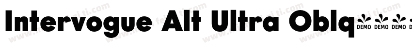 Intervogue Alt Ultra Oblq字体转换